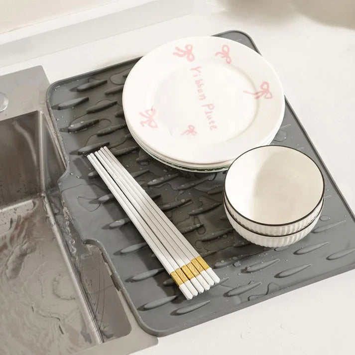 Silicone Dish Drying Mat | Foldable, Heat Resistant & Eco-Friendly